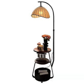 Vintage-inspired floor lamp, perfect for adding a touch of e