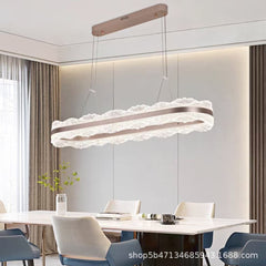 Accessible luxury style double-layer ring cloud lamp modern