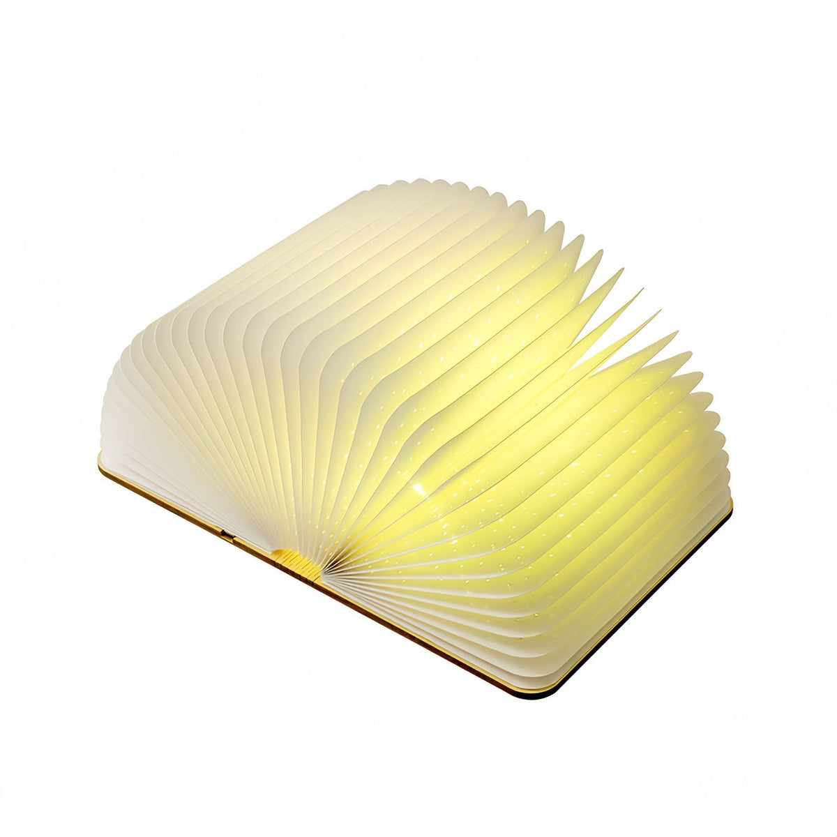Led wooden book light - creative foldable page-turning recha
