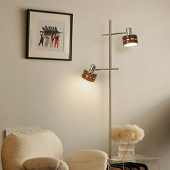 Japanese wabi-sabi style floor lamp for living room sofa, vi