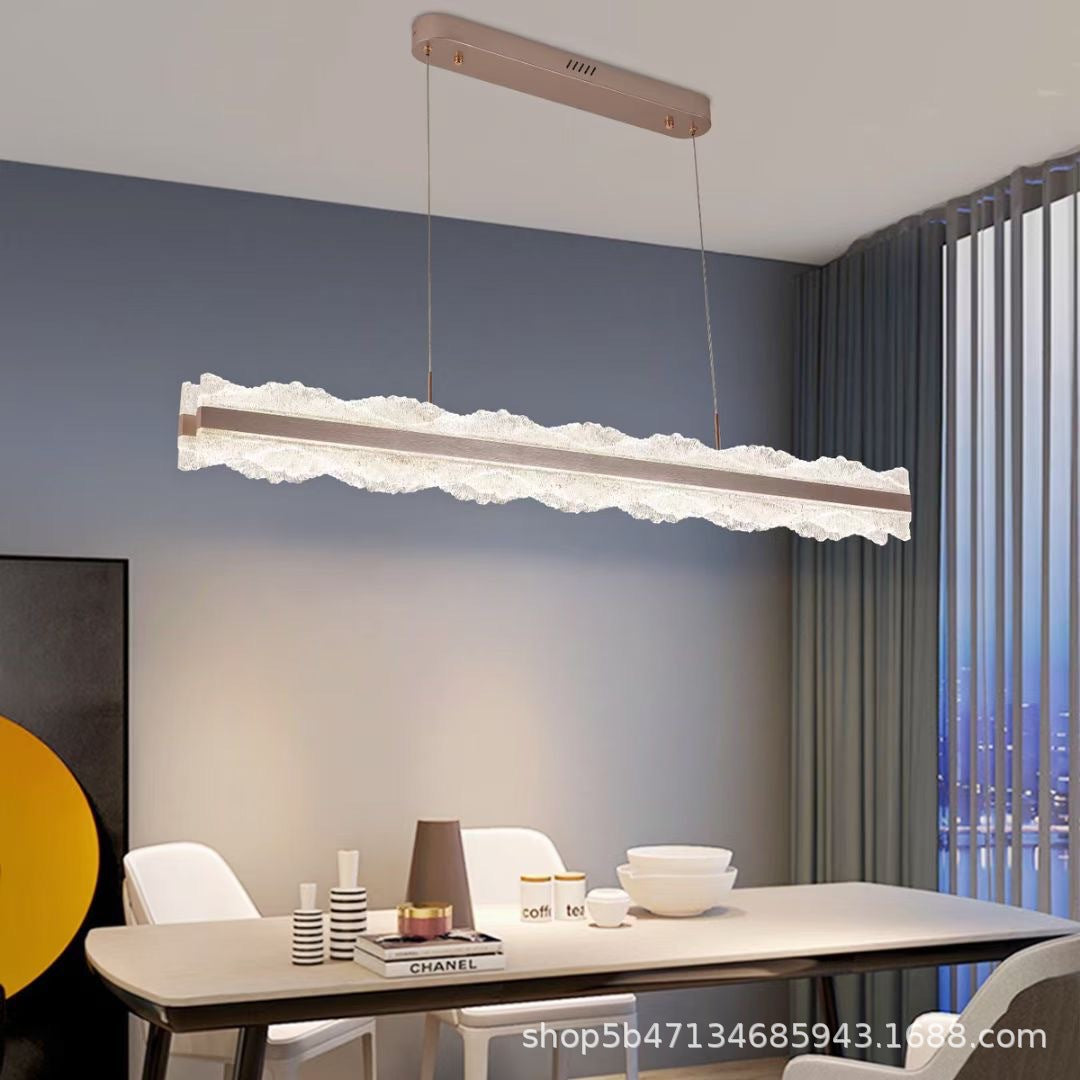 Accessible luxury style double-layer ring cloud lamp modern