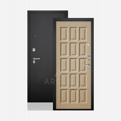 Стальная входная дверь Аргус ДА-34 Шоколад Венге Светлый