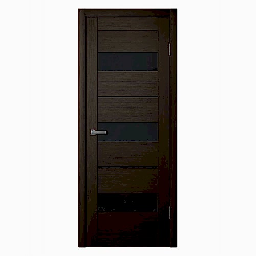 Дверь межкомнатная LD-7, экошпон (ст. черное) Дверь межкомнатная LD-7, экошпон (ст. черное)