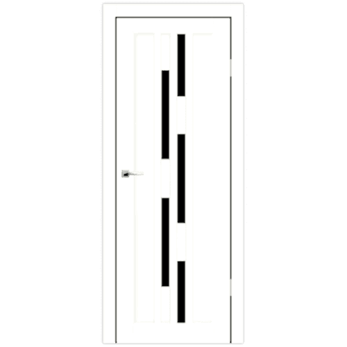 Дверь межкомнатная LD-Штрих, экошпон (ст. черное) Дверь межкомнатная LD-Штрих, экошпон (ст. черное)