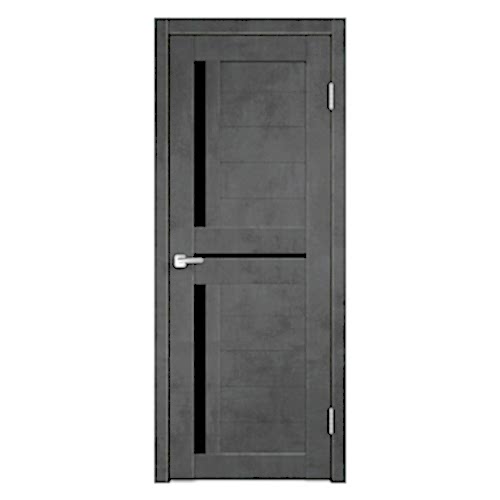 Дверь межкомнатная LD-9, экошпон (ст. черное) Дверь межкомнатная LD-9, экошпон (ст. черное)