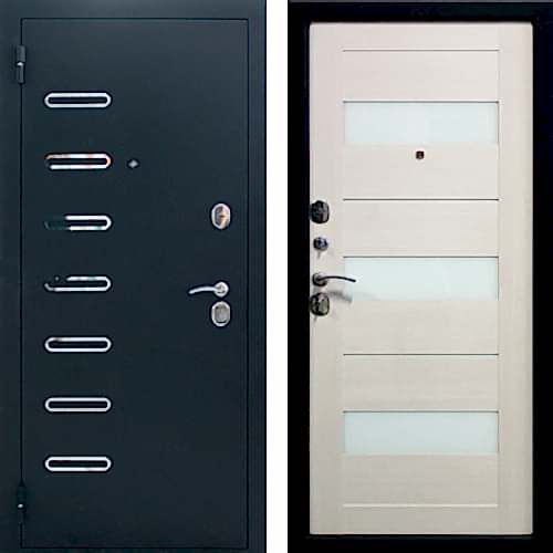Входная дверь Графит ЭшВайт